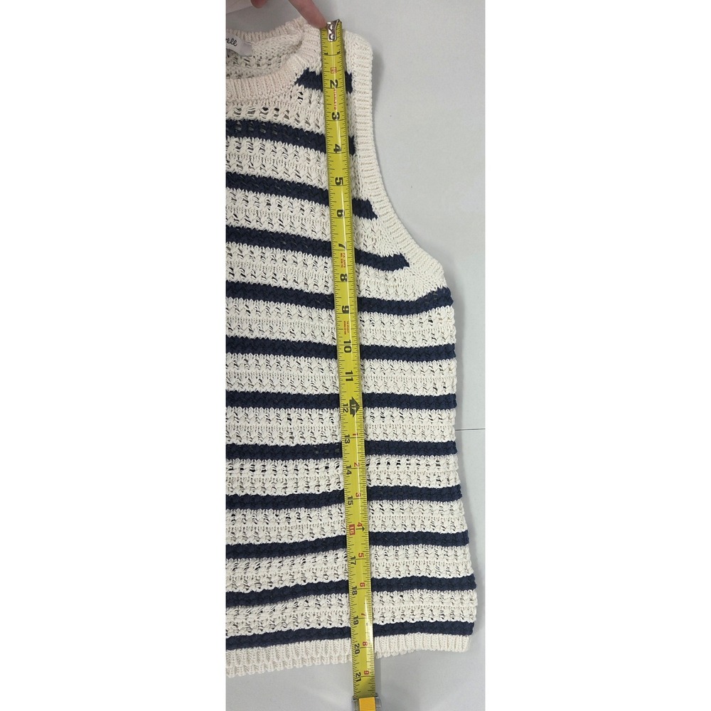 NWT Madewell Crochet-Knit Crewneck Sweater Tank Size X Small - Picture 9 of 11